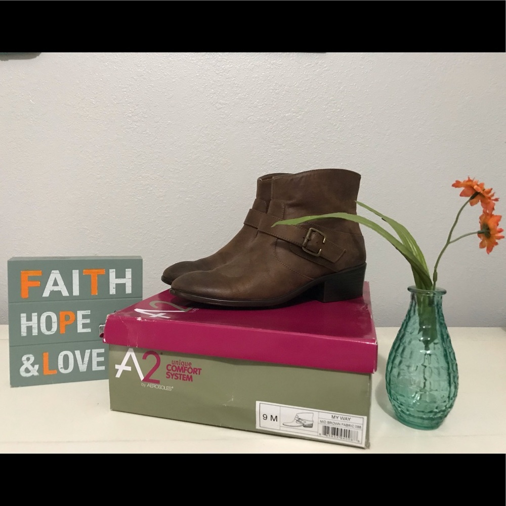 Brown booties